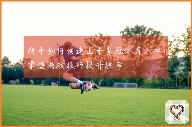 新手如何快速上手皇冠体育入口，掌握游戏技巧提升胜率
